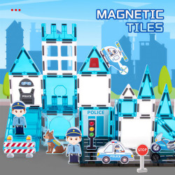 Magnetická stavebnica LELINO Fantasy Police 42 ks