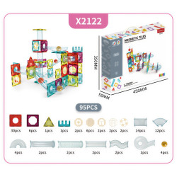 Magnetická stavebnica LELINO Roller 95 ks