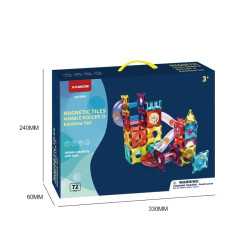Magnetická stavebnica LELINO Roller 72ks