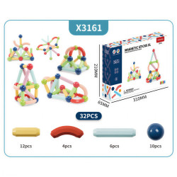 Magnetická stavebnica LELINO Sticks 32 ks